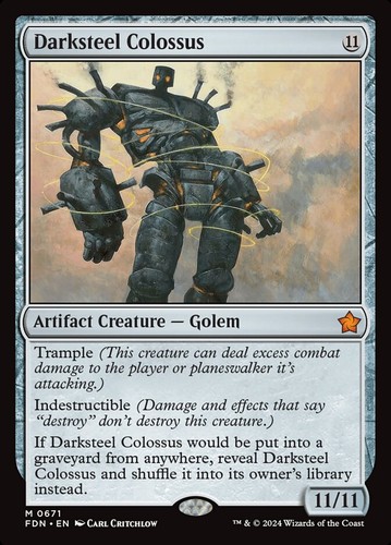 Darksteel colossus 671 - darksteel, fdn